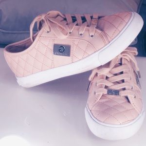 pastel pink sneakers